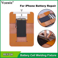 Refox Battery Welding Fixture For iPhone X XS Max 11 12 13 Pro Max Phone Battery Cell Chip Replacment Repair Welding Clamp Tools