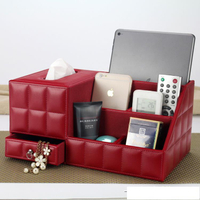 歐式餐巾紙抽紙盒紙巾盒木 客廳茶幾桌面遙控器收納盒多功能創意