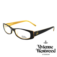 【Vivienne Westwood】經典復古造型光學眼鏡(黑/黃 VW071_04)
