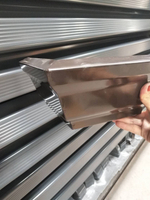 鋁合金落水系統雨水槽檐槽彩鋁方形雨水管成品天溝90度陽角陰角