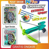 PGTOYS Mainan Crossbow Extreme Sport Shooting Set Pistol Busur Tembak Panah Panahan Anak Memanah CRO