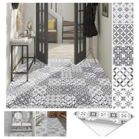 20x20cm Italian Style Tile Wall Sticker Floor Stickers For Kitchen Bathroom Self-adhesive Room Waterproof Thickened Matte Decals