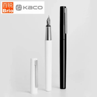 Kaco Brio Fountain Pen with Ink Bag Storage Bag Box Case 0.3mm Nib Metal Inking Pen for Xiaomi Writi