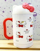【震撼精品百貨】凱蒂貓 Hello Kitty 日本SANRIO三麗鷗 KITTY造型不鏽鋼保溫馬克杯附蓋#73402 震撼日式精品百貨