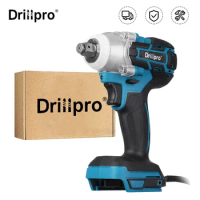 Drillpro Brushless Electric Impact Wrench 350N.m Torque 1/2 inch Cordless Wrench Screwdriver Power Tool For Makita 18V Battery