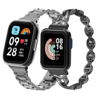 Diamond strap For Redmi watch 3 Active Smartband Bracelet Case protector For Redmi watch 3/2 Lite/mi watch lite Watchband Correa