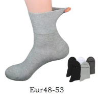 Mens Dress Socks Plus Large Big Size 48,49,50,51,52,53 Business Crew Socks 5 Pairs Classic Men Winter Socks