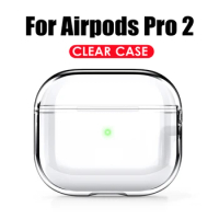 Transparent Soft Bluetooth Wireless Earphone Protective Case For AirPods Pro 2 Apple Pro2 Accessories Charging Box Clear Cover