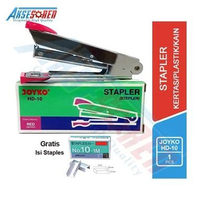 Stapler Sedang Joyko [HD-10] + Isi Staples / Staples / Cekrekan / Pengokot / Hekter Alat Stationery 