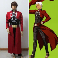 Red Fate Stay Night Archer Emiya Shirou Cosplay Costume Customized Any Size