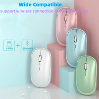Wireless Mouse Rechargeable Bluetooth Silent Ergonomic Computer For iPad Mac Tablet Phone Macbook Air Laptop PC Gaming Home