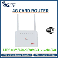 [Malaysia Stock] 2025 B725 4G CPE Wifi Router 300Mbps 4 LAN Ports 2 External Antennas SIM Card Slot 