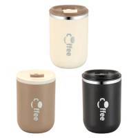 14x9x9cm Stainless Steel Double Insulated Cup With Straw 16.9oz Vacuum Design Car Cup Outdoor Water Bottle Metal Water Container