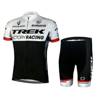 新品上新15崔克黑白騎行服短套裝短上衣短褲環法自行車騎行裝備 雙十一購物節