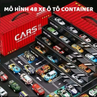 Mô hình 48 xe ô tô hợp kim, kèm đường đua dài