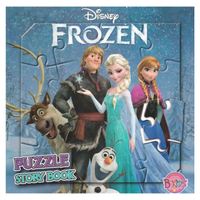หนังสือกิจกรรมเสริมทักษะ ต่อจิ๊กซอว์ FROZEN PUZZLE STORY BOOK