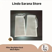 Filter Bag Nylon Sock Mesh Nylon 200 (21 x 30) Double Layer - Nylon Mesh 200, 21cm x 30cm