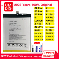 Original Rechargeable Battery for UMI Umidigi X F2 A1 A3 A5 A7 A7S A9 A11 Bison GT S2 S3 S5 Z Z2 Pro MAX Power 5 London Batteria