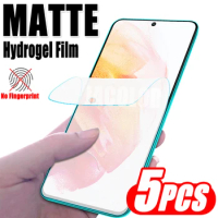 5pcs Matte Hydrogel Film For Samsung Galaxy S21 Ultra Plus FE 5G Sansung Galaxi S 21 21FE 21Ultra 21Plus 5 G Screen Protector