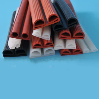Silicone/EPDM Double E B-shape Sealing Strip High Temperature Oven Freezer Door Industrial Steam Cabinet Equipment Seals Strip
