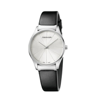 送禮首選★Calvin Klein CK美式極簡中性皮帶腕錶(K4D221C6)32mm  附提袋【全館滿額折價★APP下單點數4倍送】線上購買享_實體門市同步服務