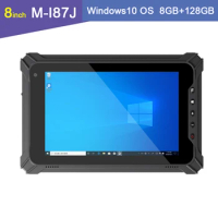 8" Windows Computer 8GB RAM 128GB IP65 Industrial Rugged Windows 10 OS Tablet PC Intel N5100 HDMI 4G LTE WiFi Barcode Scanner