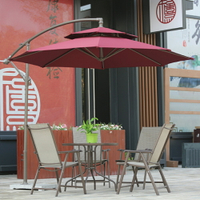 遮陽傘戶外 室外庭院海灘大太陽遮陽傘 擺攤桌椅折疊廣告沙灘香蕉傘 JD  非凡小鋪