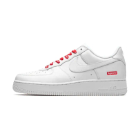 【NIKE 耐吉】休閒鞋 Supreme x Nike Air Force 1 Low 聯名款 白 男女鞋 CU9225-100