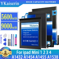 YKaiserin Battery for Ipad Mini 1 2 3 4 Mini1 Mini2 Mini3 Mini4 A1432 A1454 A1455 A1538 A1550 A1489 A1490 A1491 A1599 A1600
