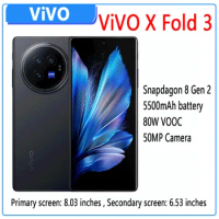 New Arrival VIVO X Fold 3 5G MobilePhone 8.03 inch Folded Screen 120Hz AMOLED Snapdagon 8GEN 2 Octa Core 80W SuperCharge NFC