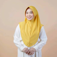 Bergo Hamidah Hyget Balone - Bergo Syar'i Polos Nyaman Dengan 17 Pilihan Warna Gold