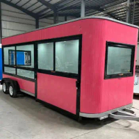 Mobile Kitchen, Removeable Food Truck house Ice Cream Cart Coffee shop Big Food Van Hot Dog Kiosk Electric Food Booth House