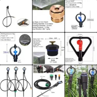 Adjustable Sprinkler Butterfly Sprinkler 1/2” Inch + Tiang Irigasi 100cm Irrigation Pole Irrigation 