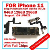 Motherboard For IPhone 11 128GB 256GB Original Mainboard NO FACE ID Factory Free iCloud Logic Board Good Working Plate