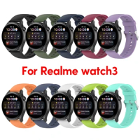 Silicone Band Strap for Realme watch 3 Smart Watch Bracelet Replacement Wristband Belt Adjustable Wriststrap for Realme watch3