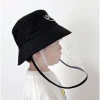 【MY LIFE 漫遊生活】現貨 一體式兒童防護防疫面罩帽※(面罩帽/售完不補)