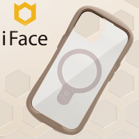 日本 iFace iPhone 15 Reflection MagSafe 抗衝擊強化玻璃保護殼 - 莫蘭迪棕色