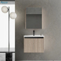 New Wash Basin Wall Mirror PVC Bathroom Cabinet Furniture Sink Factory Wholesale Basin