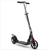 Adult two-wheeled scooter foldable single foot scooter double shock absorber disc brake city scooter scooter