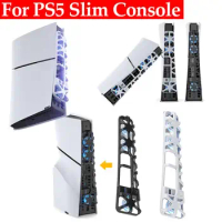 For PS5 Slim Accessories Cooling Fan with LED Light USB Game Console Rear Cooling Fan 1100 RPM for Playstation5 Slim Console