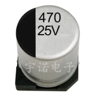 10pcs 25V470UF Electrolytic Capacitors 10*10.5mm SMD Aluminum Electrolytic Capacitors 470 Uf 25V Size：10x10.5（MM）