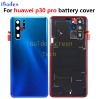 Original Back Housing For HUAWEI P30 pro Back Cover Glass with Camera Lens Replacement For Huawei P30 pro Back Battery Cover