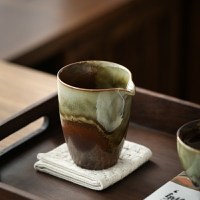 純手工柴燒公道杯厚胎陶瓷公杯日式高端茶具茶海分茶器茶道茶漏杯