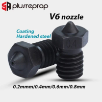 5APLUS Top Quality A2 Hardened Steel V6 Nozzles Coating 3D Printer Nozzle For PEI PEEK OR Carbon Fiber Filament For V6 HOTEND