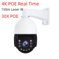 P2P Human Tracking RTMP RTSP ONVIF Hikvision 8MP POE 30X IP Speed Dome Camera 256G SD Card Storage 4K Real Time Camera