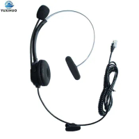 Monaural Corded Operator Call Center IP Telephone Mic 4Pin RJ9 Plug Microphone Headset Headphone Call Center for 3Com Aastra