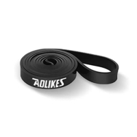【AOLIKES 奧力克斯】重訓健身瑜珈彈力拉力帶208cm 黑 11-30kg(阻力帶拉力圈 高彈力乳膠 彈性阻力圈)