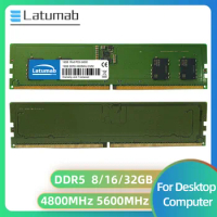 Latumab DDR5 8GB 16GB 32GB 4800MHz 5600MHz DIMM PC5-34800 41600 288pin 1.1V for Desktop Computer Dual Channel