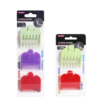 1.5/3/4.5mm Color Limit Combs Barbershop Cutting Guide Comb Plastic Hair Clipper Guards Attachment for Universal Hair Clipper