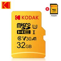 Kodak Class 10 Flash Memory Card 32GB Micro SD 64GB TF Card 128GB Microsd 256GB Wholesale for Smartphone 4K HD Driving Recorder